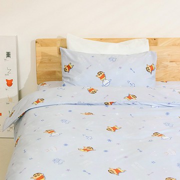 蠟筆小新100%純棉鋪棉兩用被套 單人 太空-200TC 寢具 四季被被子