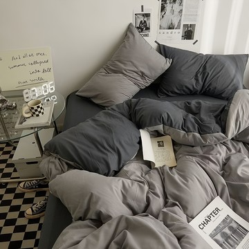 單人鋪棉兩用被 被角綁帶 隱藏拉鍊設計  150 x 200cm  芝麻海苔