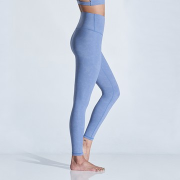 絕版品▸運動長褲高腰九分迷染輕磅款-迷海藍VCstyle3615113