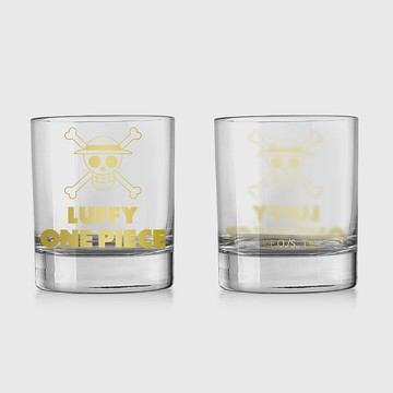 【ONE PIECE】海賊王官方授權周邊產品 Logo玻璃杯