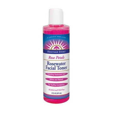 Rose Petals Rosewater Facial Toner 8 Oz by Heritage Store