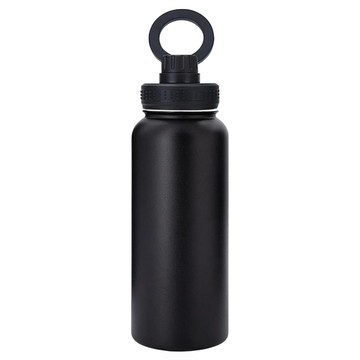 magsafe 304不鏽鋼磁吸提手太空保溫壺 12小時保溫  黑色  900ml  1個