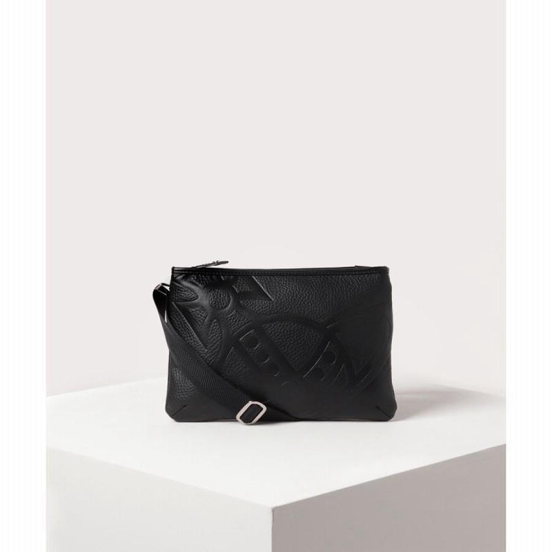 ヴィヴィアンウエストウッド Vivienne Westwood バッグ ハミルトン サコッシュ クラッチ ショルダー ブラック 黒 牛革 レザー  メンズ 取り寄せ LINEショッピング
