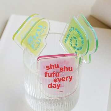 shushufufu 亞克力夾子 手帳文具 家居裝飾夾子