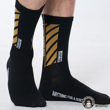 【配件9折㊣↘滿額折$1111】運動進化中筒襪(黑) - BLUE WAY 地藏小王