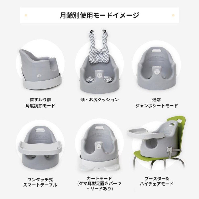 ベビーチェア ローチェア クッションセット Bonbebe 5way 多機能