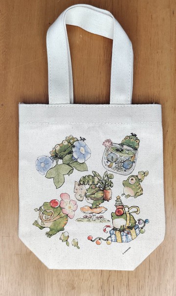 飲料袋/帆布袋/環保袋/提袋/肩背袋 蛙蛙(可放手搖飲料)