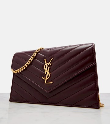 Saint Laurent Cassandre Envelope leather wallet on chain