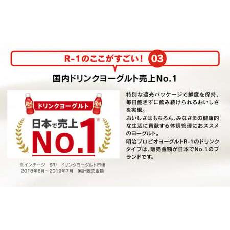 ふるさと納税 明治 プロビオヨーグルト R-1 ドリンクタイプ 低糖・低カロリー ブルーベリー 112g×36本（各12本×3種.. 茨城県守谷市