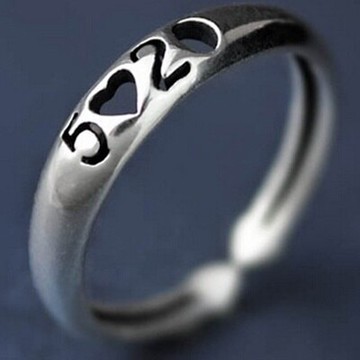 現貨+預購 925純銀戒指 銀飾-數字造型甜美時尚流行母親節生日情人節禮物女配件73ae13【獨家進口】【米蘭精品】