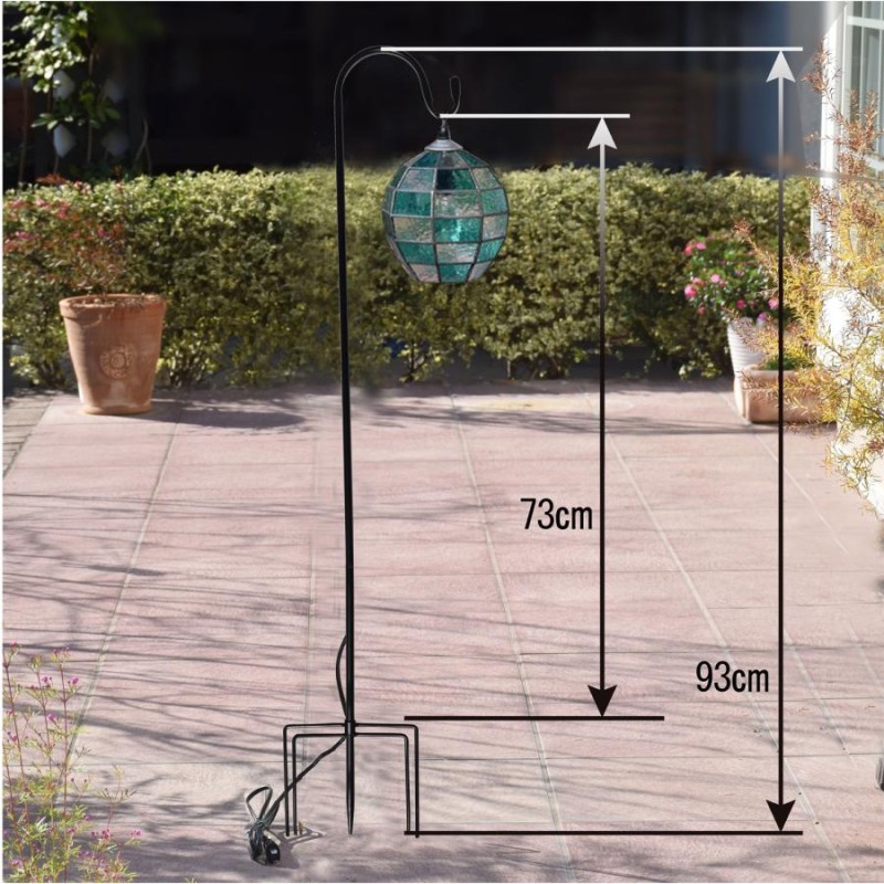 ガーデンライト 吊下げ式8Ｋ-30(吊り金具付) ステンドグラス ガーデンランプ 庭園灯 外灯 屋外照明 LED 電球 対応 洋風 ガーデン照明  おしゃれ照明 | LINEブランドカタログ