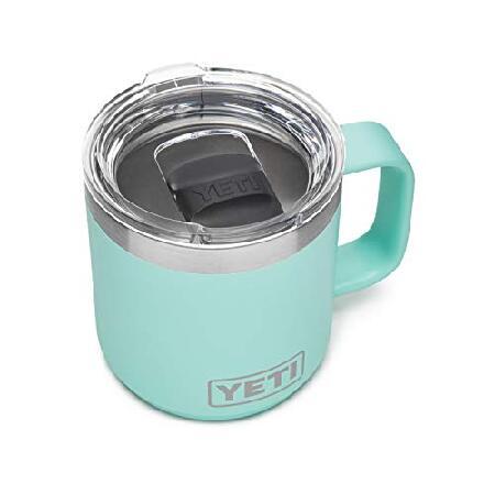 YETI Rambler 10 oz Stackable Mug, Vacuum Insulated, Stainless Steel with MagSlider Lid, Seafoam