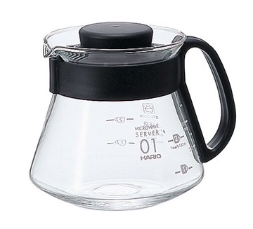 HARIO XVD-36B 黑色微波耐熱咖啡壺/360ml