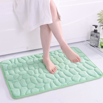 純色石頭紋浴室防滑墊簡約地墊進門入戶門墊子衛生間廁所吸水腳墊