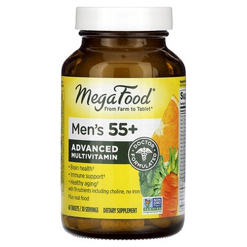 MegaFood, 55 歲以上男性高級多維生素，60 片