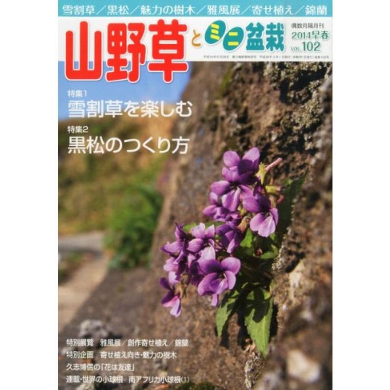 山野草とミニ盆栽 2014年 03月号 雑誌