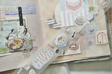 三餐四季 わたしの食卓 美食系列 塩系 PET 和紙膠帶 (kiss-cut)