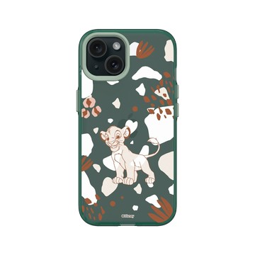 iPhone 15 Clear 憂墨綠 - Disney - Lion King 迪士尼-獅子王 - 辛巴期待版