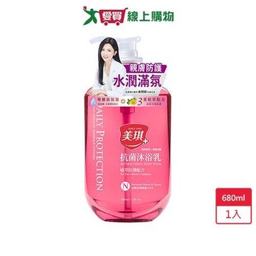 美琪抗菌沐浴乳-杏桃花與蜂蜜680ml【愛買】