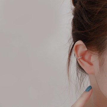 耳夾無耳洞女925純銀仙氣森系超仙簡約耳飾品氣質無痛耳骨夾耳環