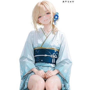 【12月新品】07-109-0039 人物貼紙 性感和服女孩