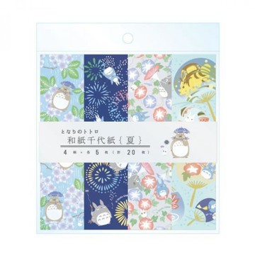 真愛日本 宮崎駿 吉卜力 龍貓們 夏季 日本製 日式 和紙 千代紙 摺紙 摺紙鶴 美勞 裝飾