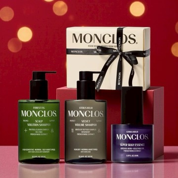 LINE禮物獨家新禮物｜收禮人可自選款式⭐【MONCLOS】洗髮精2入+護髮油緞帶禮盒