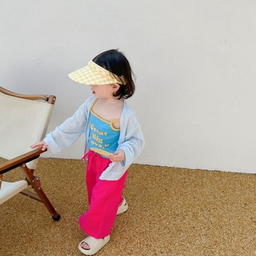 🌸YR🌸 女童防曬服 兒童防曬外套 中小童涼感外套 Ins女童夏季外套薄款透氣外出防曬衣寶寶夏裝純色兒童開衫空調服