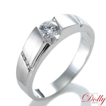 Dolly 天然鑽石 0.30克拉完美車工求婚戒指-002