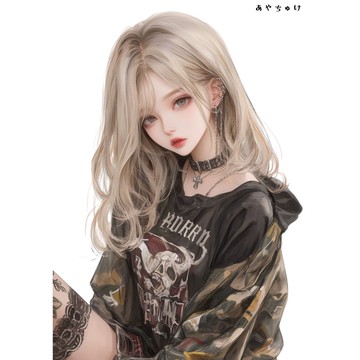 【10月新作5】07-094-0111 人物貼紙 輕龐克女孩