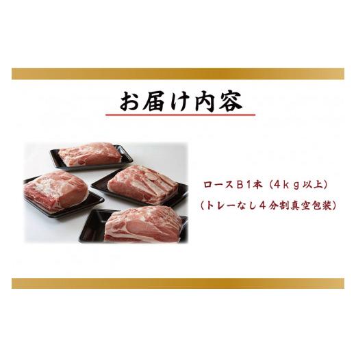 ふるさと納税 茨城県 行方市 M-6  ロース１本セット 4kg以上