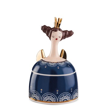 義大利EGAN- 玩偶系列 珠寶盒 藍色皇后 13X18CM(中)