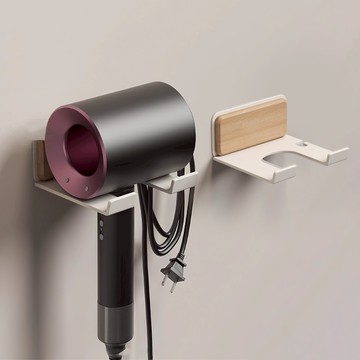 【上手家居】實木吹風機支架-單格(吹風機架/吹風機收納/戴森/壁掛/支架/吹風機掛架)