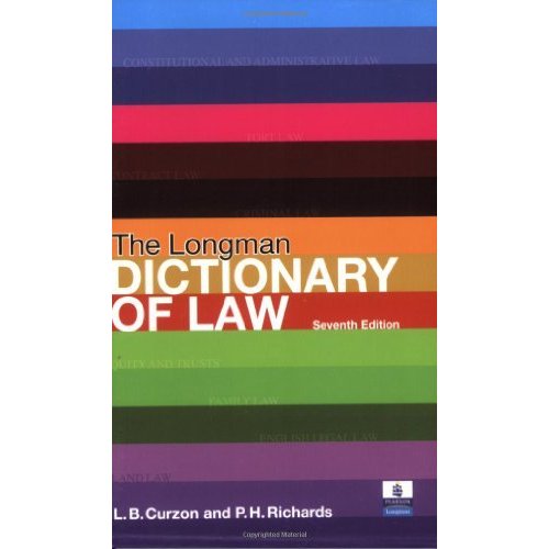 Longman's Dictionary of Law (Longman Dictionary of Law (Curzon))