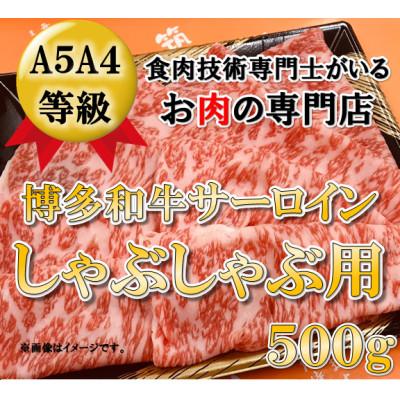 ふるさと納税 大刀洗町 サーロインしゃぶしゃぶ用(500g)(大刀洗町)