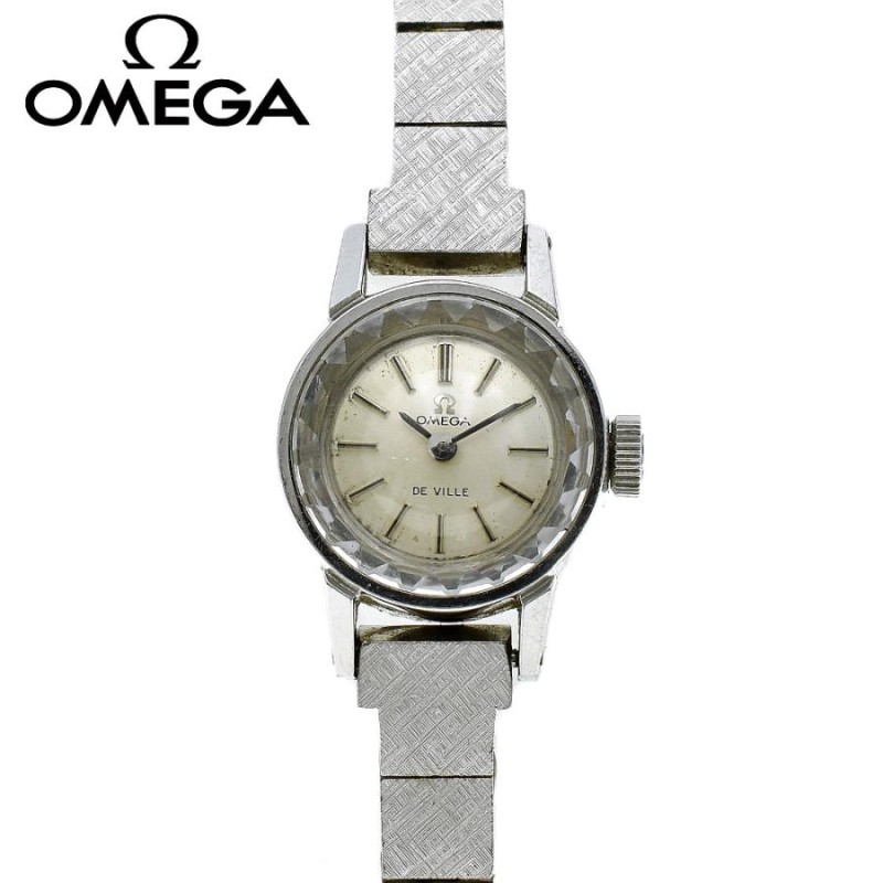 OMEGA オメガ デビル カットガラス 手巻き レディース腕時計 ゴールド  