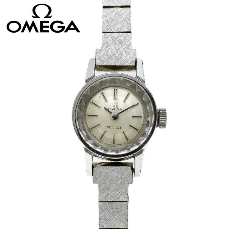 OMEGA オメガ デビル カットガラス 手巻き レディース腕時計 ゴールド | LINEショッピング