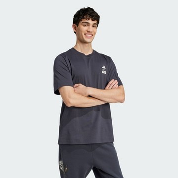 adidas 愛迪達 短袖上衣 男 M SW TM T 黑 JI5716