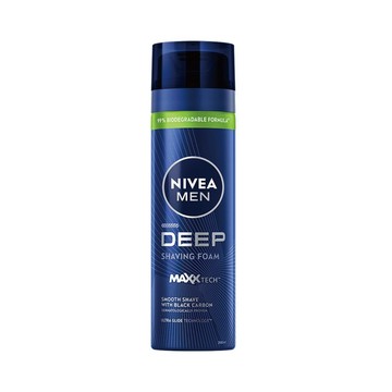 NIVEA 深極炭極淨保濕刮鬍泡200ml(敏感肌男士設計)
