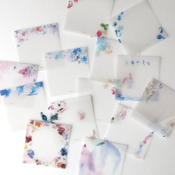 【豐富組合】描圖紙訊息卡