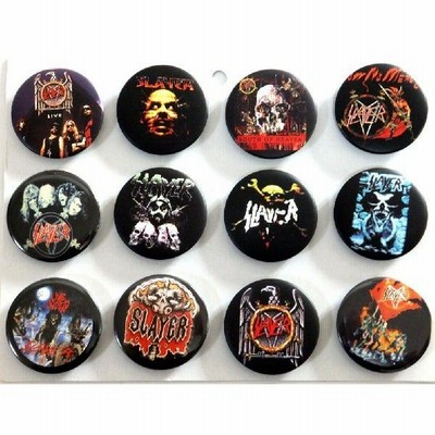 ロック バンド 缶バッジ Lサイズ１２個セット Slayer 通販 Lineポイント最大get Lineショッピング