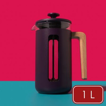 《La Cafetiere》英國 Pisa法式濾壓壺(紫羅蘭1L) | 泡茶器 冷泡壺 沖茶器 法壓壺 法式咖啡壺