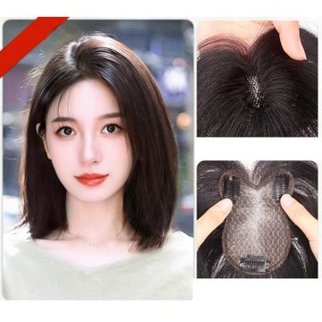 [米蘭精品] 現貨+預購 全真髮髮片透氣假髮片輕量免打理隱形增髮量假髮-蓬鬆高顱頂無痕女假髮4款74lf8