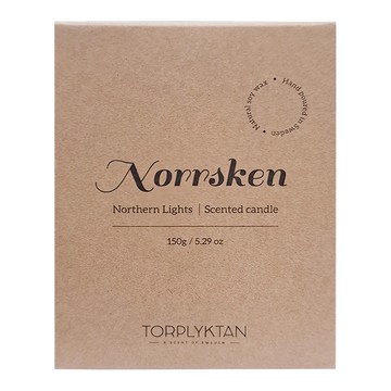 TORPLYKTAN 北歐四季蠟燭-北極光 150g 有機大豆蠟與精油調香 瑞典職人手工製作  1入