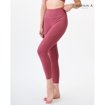 【Danskin】粉色高腰九分緊身褲 X5WUL123