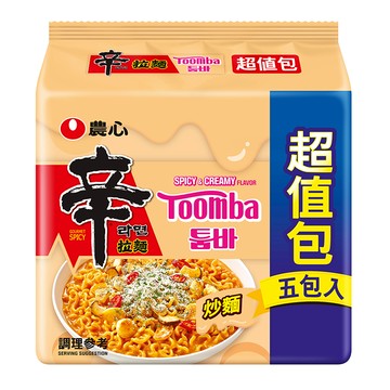 農心 辛拉麵 (辣白醬風味) Toomba 超值5入 l 單包嘗鮮