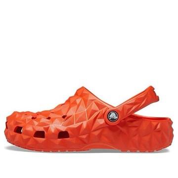 (WMNS) Crocs Classic Geometric Clogs 'Orange'