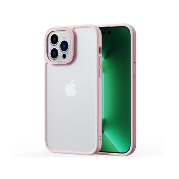 IN7 優盾金裝系列 iPhone 14 Pro (6.1吋) 磨砂膚感防摔手機保護殼-灰粉色