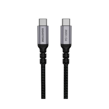 Gigastone USB-C to USB-C 100W快充 USB3.2 Gen2充電傳輸編織線1.5米 CC-7800B