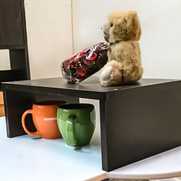 增高架 螢幕增高架 39 x 24 x 15cm  胡桃色